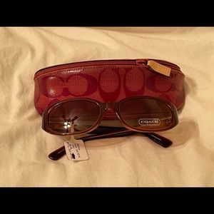 Brand new, never used vintage coach womens sunglasses